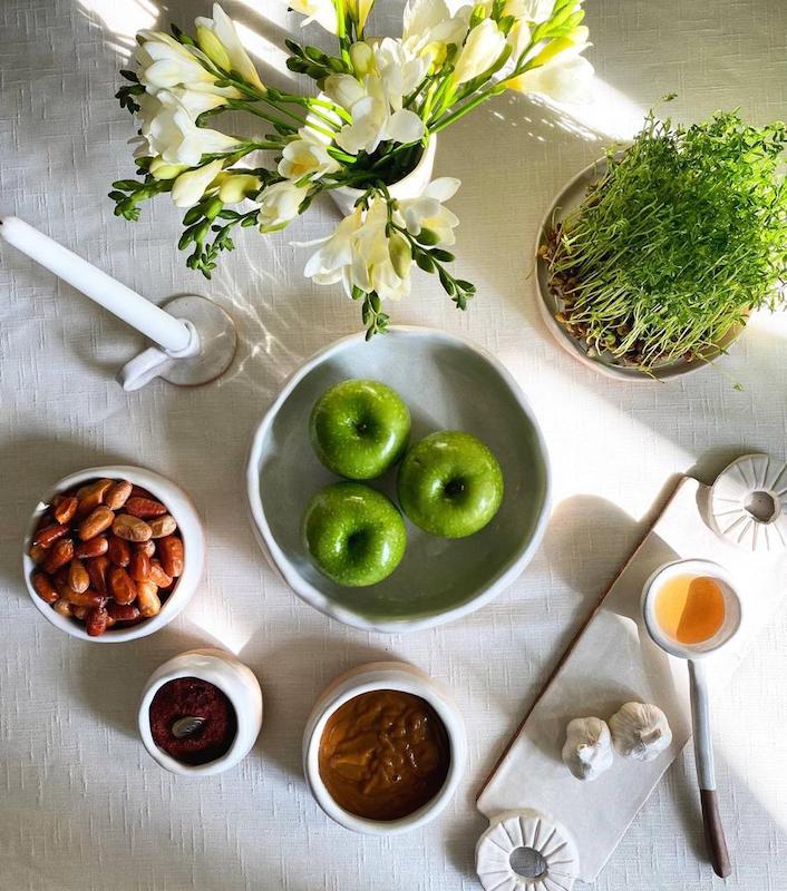 هفت سین سفالی دست ساز 