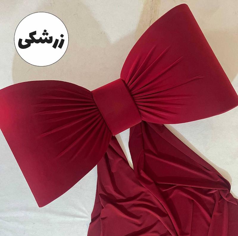 پاپیون فومی رنگ زرشکی- مناسب دکور جشن تولد