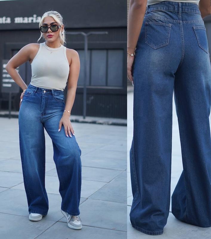 شلوار لی فول بگ زنانه