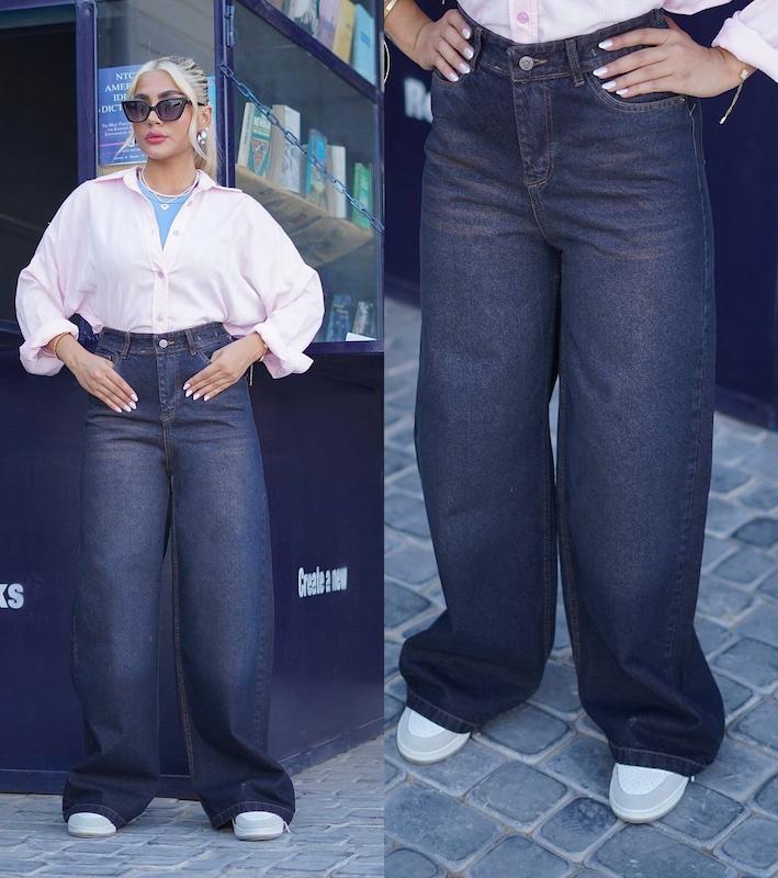 شلوار لی فول بگ 