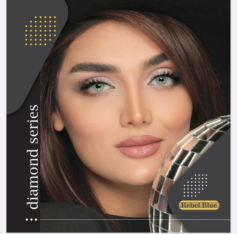 لنز رنگی ریبل بلو آیس کالر