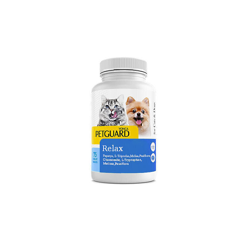 قرص آرامش بخش سگ و گربه پت گارد Petguard Cat & Dog Relax Tablets بسته 75 عددی