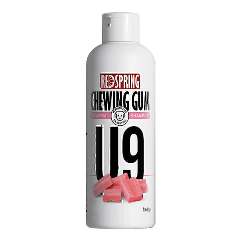 شامپو سگ U9 با عصاره آدامس رداسپرینگ Redspring Chewing Gum Universal Shampoo U9 حجم 300 میلی لیتر