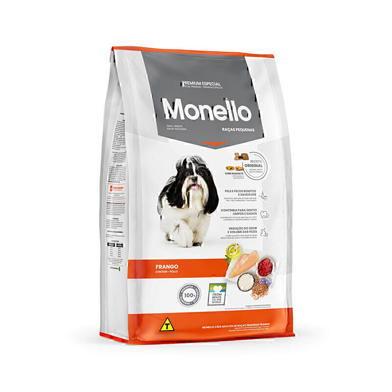 غذای خشک سگ بالغ نژاد کوچک مونلو با طعم مرغ Monello Dry Food for Adult Dogs Small Breeds With Chicken وزن 1 کیلوگرم