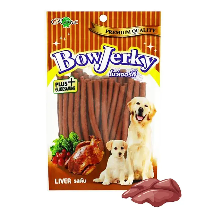 تشویقی میله ای سگ بوجرکی با طعم جگر BowJerky Dog Stick Treat With Liver Flavor