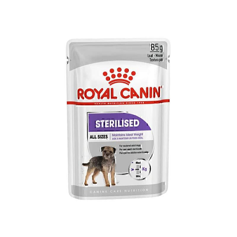 پوچ سگ عقیم شده رویال کنین Royal Canin Sterilised وزن 85 گرم