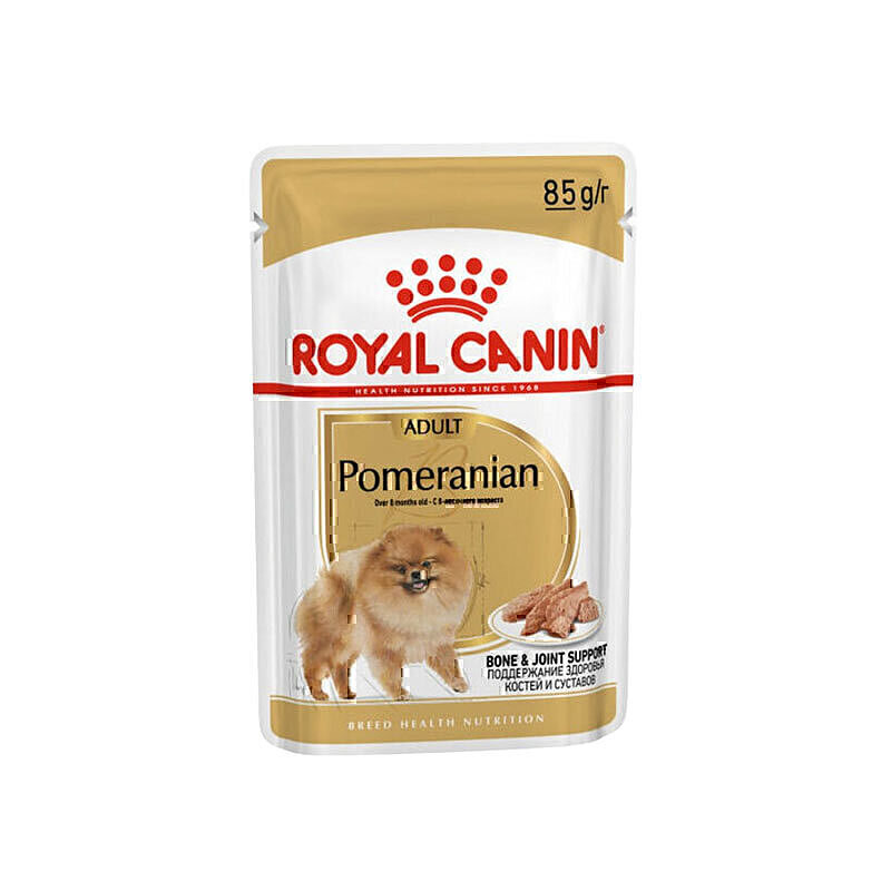 پوچ سگ بالغ پامرانین رویال کنین Royal Canin Adult Pomeranian وزن 85 گرم