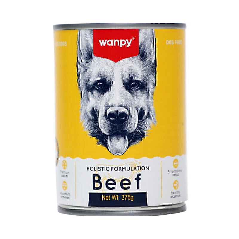 کنسرو سگ ونپی با طعم گوشت گاو Wanpy Beef Dog Food وزن 375 گرم