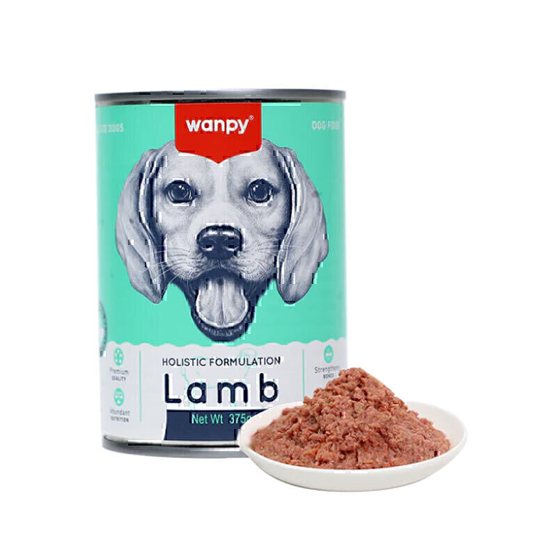 کنسرو سگ ونپی با طعم گوشت بره Wanpy Lamb Dog Food وزن 375 گرم