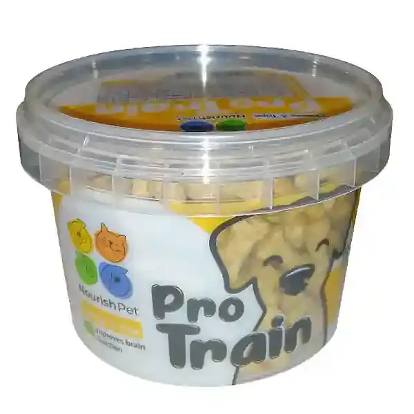 تشویقی سگ پرو ترین نوریش پت مدل استخوان با طعم پنیر و سیرابی Nourishpet pro train with cheese & tripe وزن ۱۴۰ گرم