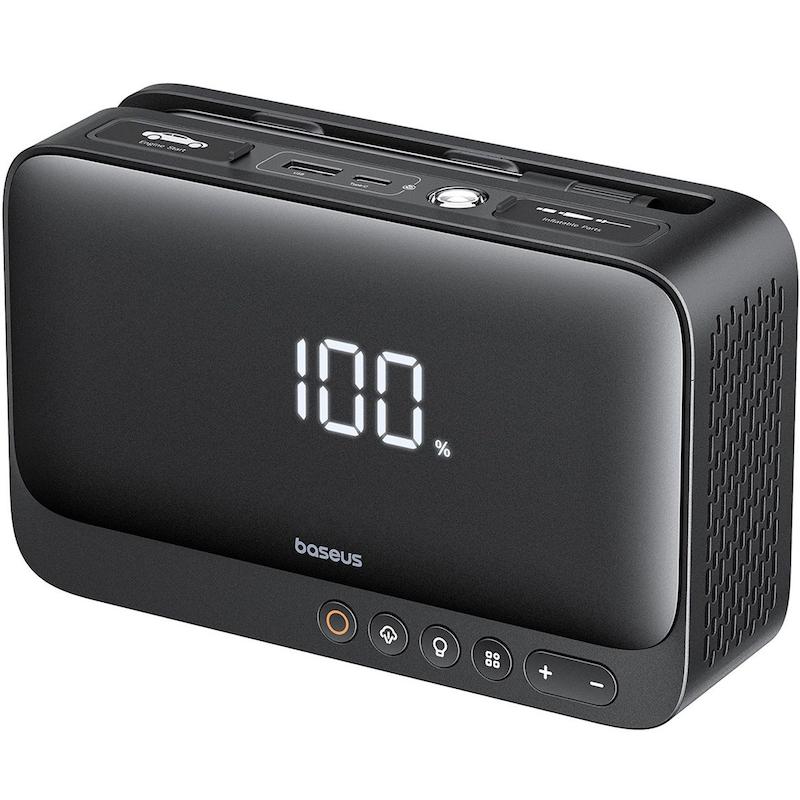 پاوربانک و جامپ‌استارتر بیسوس مدل BS‑CH013 ظرفیت 6000 میلی‌آمپر ساعت