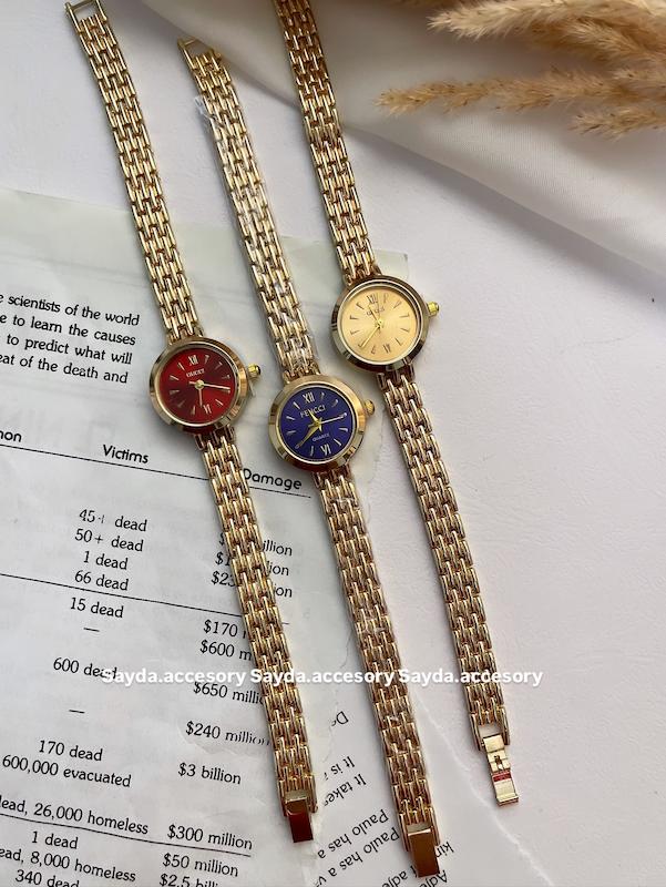 ساعت فنسی سه رنگ 