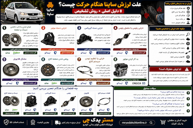 علت لرزش ساینا هنگام حرکت چیست؟ | 8 دلیل اصلی + روش تشخیص