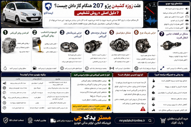 علت زوزه کشیدن پژو 207 هنگام گاز دادن چیست؟ 7 دلیل اصلی