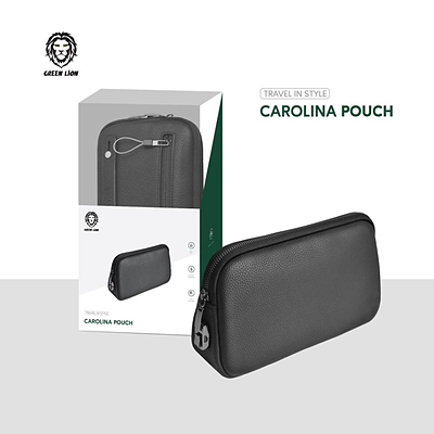 کیف چرمی موبایل و لوازم جانبی گرین لاین مدل GREEN LION CAROLINA POUCH 