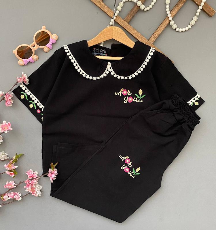 بلوز شلوار مشکی لادن