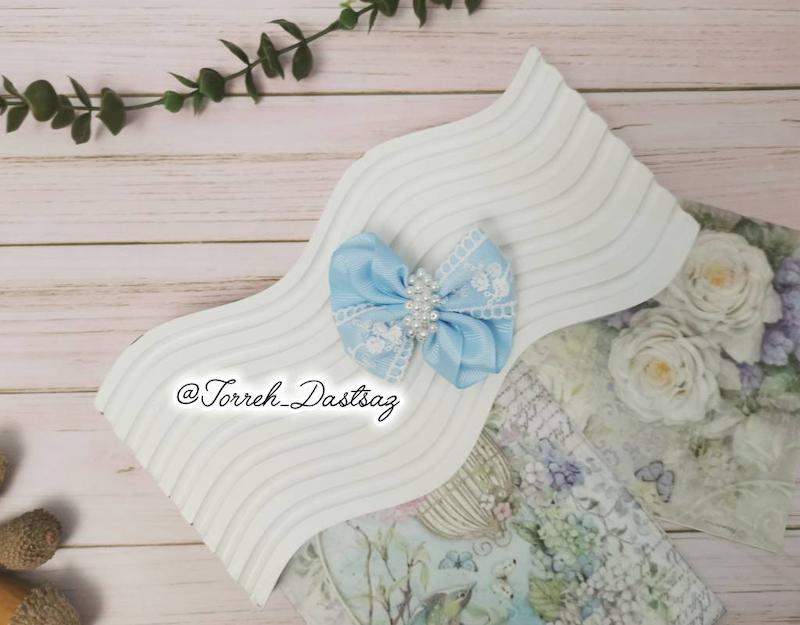 گلسر تور شیفون آبی