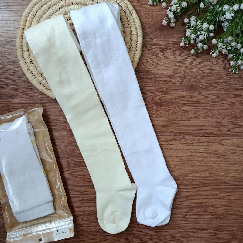 جوراب شلواری ساده پنبه