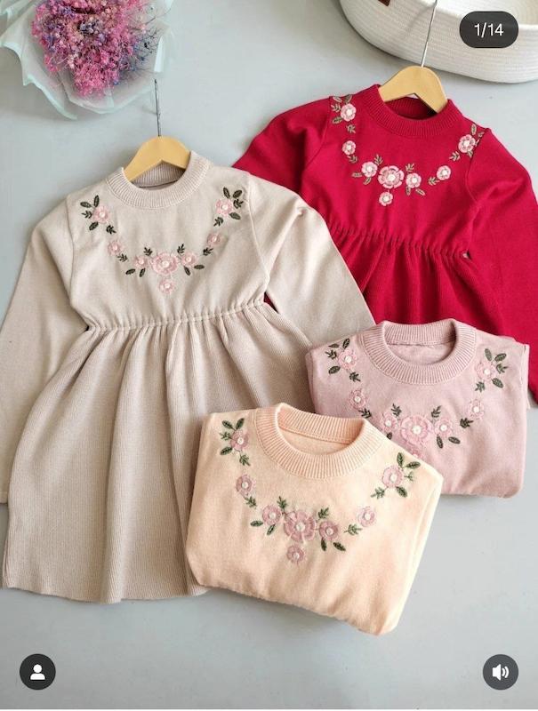 پیراهن دخترانه مه‌‌گل