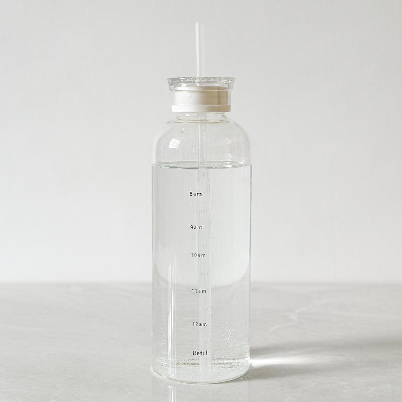 بطری پیرکس نی دار