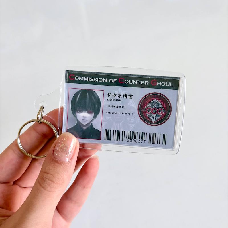 آویز آیدی کارت Kaneki از انیمه Tokyo Ghoul