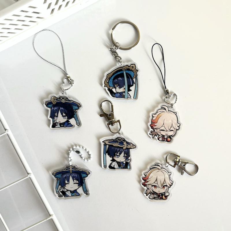 ست آویز کاراکتر های بازی Genshin Impact 