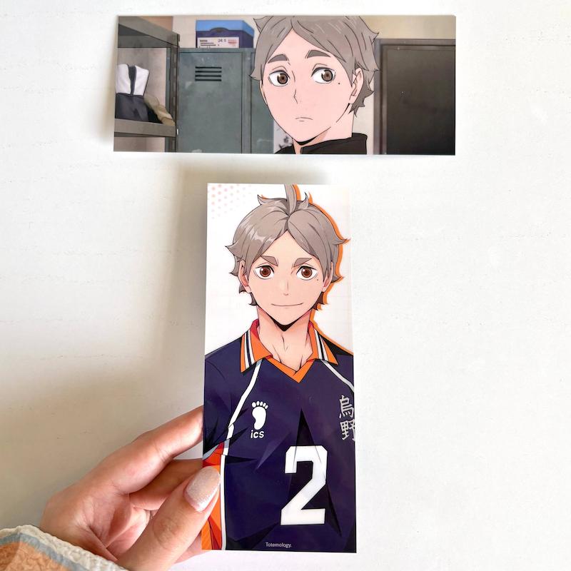 بوکمارک Haikyu طرح Sugawara