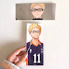 بوکمارک Haikyu طرح Tsukishima 