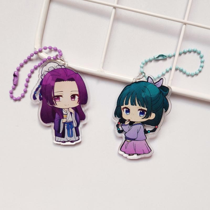 ست آویز انیمه ای چیبی Mao Mao و Jinshi از انیمه‌ی The Apothecary Diaries