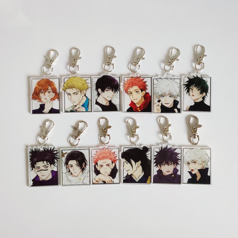 ست آویز Sukuna ، Gojo ، Geto ، Maki ، Yuta ، Megumi ، Nanami ، Toji ، Nobara ، Choso ، Yuji ، Inumaki از انیمه‌ی Jujutsu Kaisen