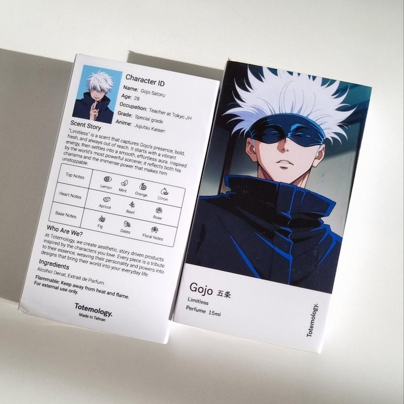 عطر Limitless کاراکتر Saturo Gojo  از انیمه‌ی Jujutsu Kaisen