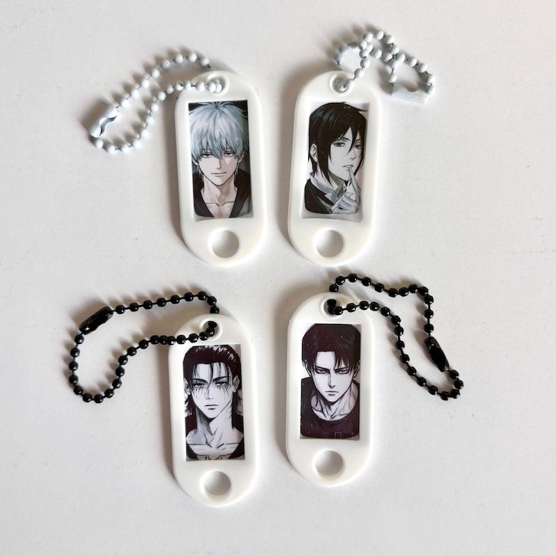 آویز Levi / Eren / Gintoki / Sebastian