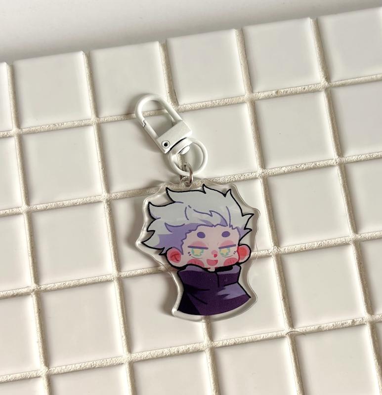 آویز انیمه ای چیبی Satoru Gojo از انیمه‌ Jujutsu Kaisen