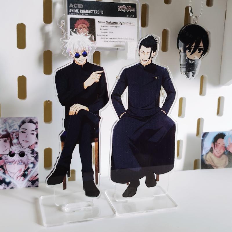 استند Satoru Gojo و Suguru Geto مدل صندلی نشسته از انیمه Jujutsu Kaisen