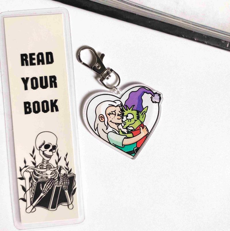 آویز قلبی Princess Bean و Elfo از انیمیشن Disenchantment