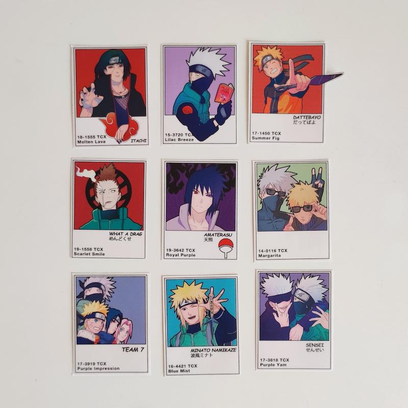 ست استیکر از انیمه‌ی Naruto