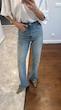 شلوار جین Stright high waist