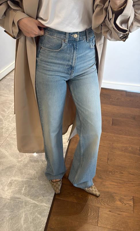 شلوار جین Stright high waist