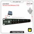 پچ پنل POE 16 پورت مدل PPI-248P16F