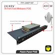 پچ پنل POE 16 پورت مدل PPI-248P16F