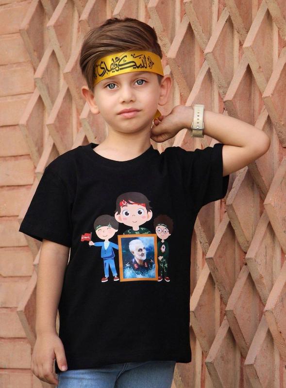 بلوز مشکی مقاومت طرح قاب عکس