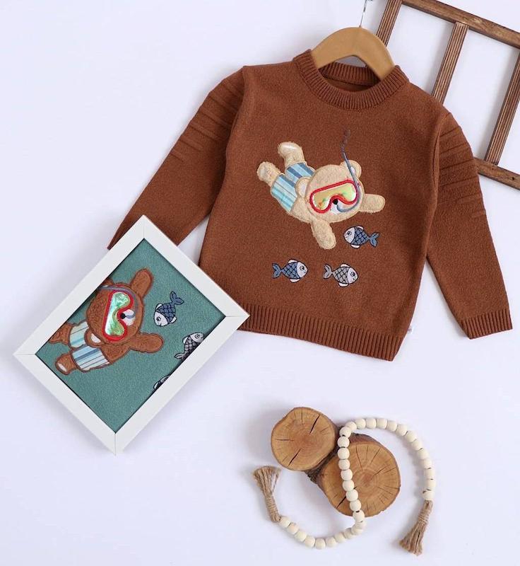 بلوز بافت پسرانه غواص کوچولو 