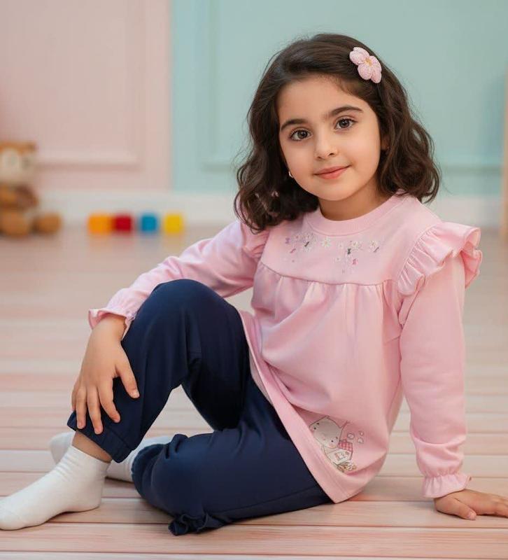 ست تونیک و شلوار حلزون و گل