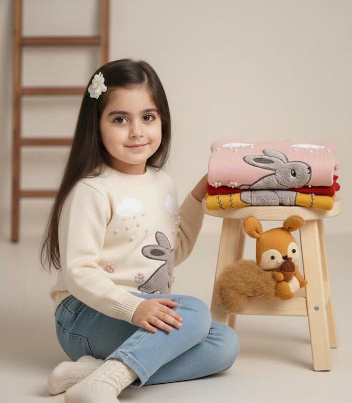 بلوز بافت خرگوش و ابر 