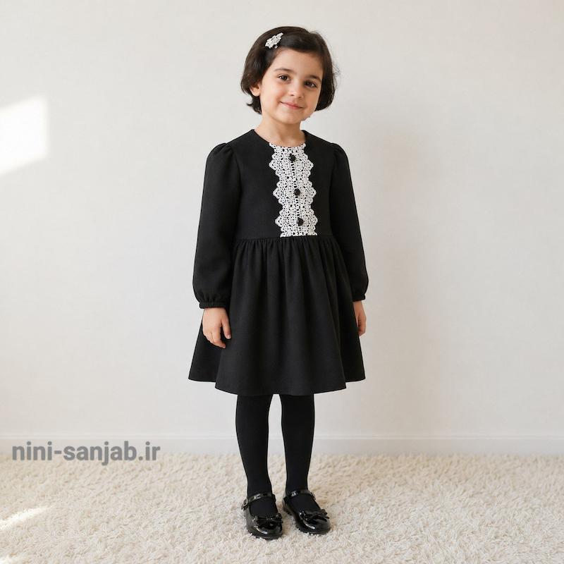 پیراهن مشکی حنا