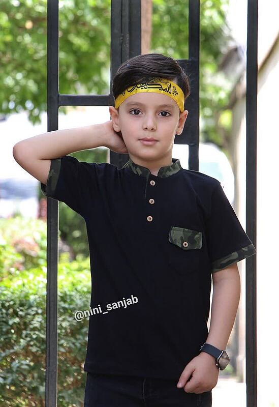 بلوز مشکی چریکی