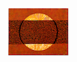 تابلو ورق طلا غروب در پاییز 100×80