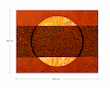 تابلو ورق طلا غروب در پاییز 100×80