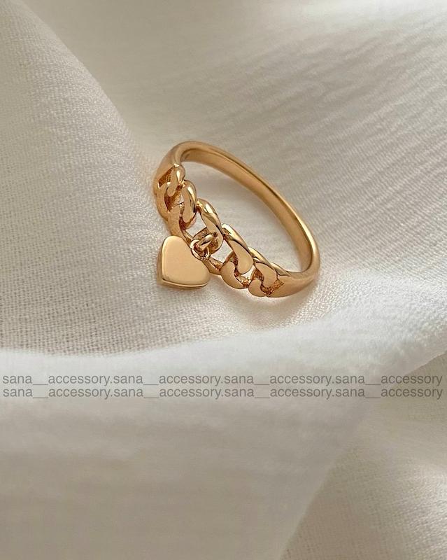 انگشتر کارتیر آویز قلب تخت ژوپینگ