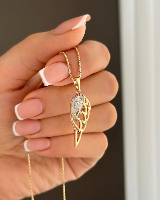 پلاک زنجیر بال فرشته ژوپینگ